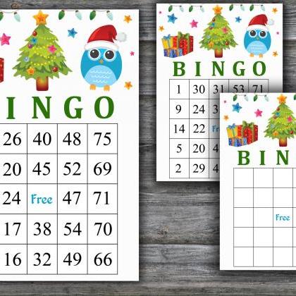 Christmas Tree Bingo,christmas Bingo..