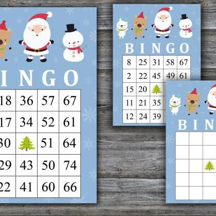 Santa Bingo Game,christmas Bingo Game,christmas..