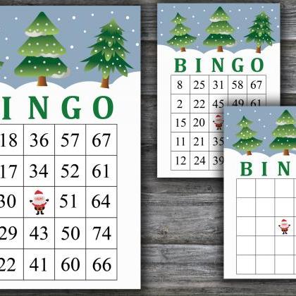 Christmas Tree Bingo Game,christmas Bingo..
