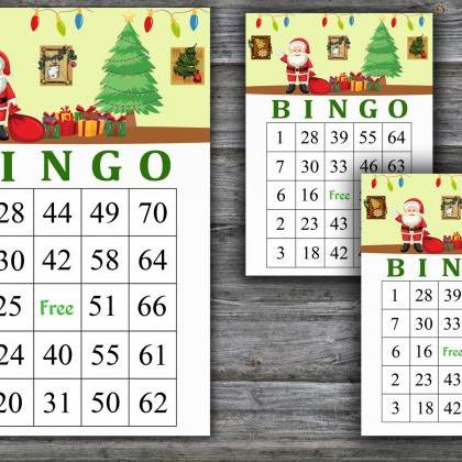 Santa Claus Bingo Bingo Game,santa Claus Bingo..