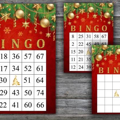 Gold Christmas toys bingo game,Chri..