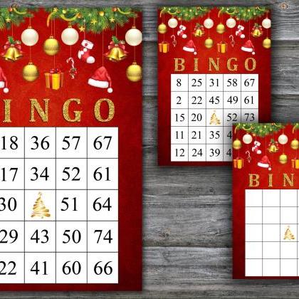 Christmas toys bingo game,Gold Chri..