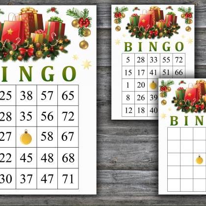 Christmas presents bingo game,Chris..