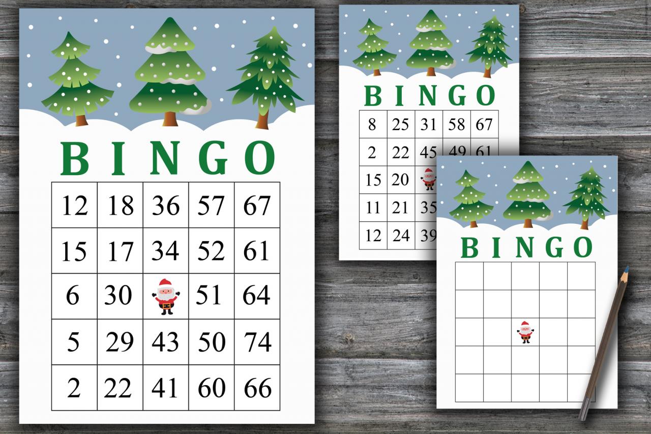 Christmas Tree Bingo Game,christmas Bingo Game,christmas Party Bingo,holiday Bingo Card,instant Download