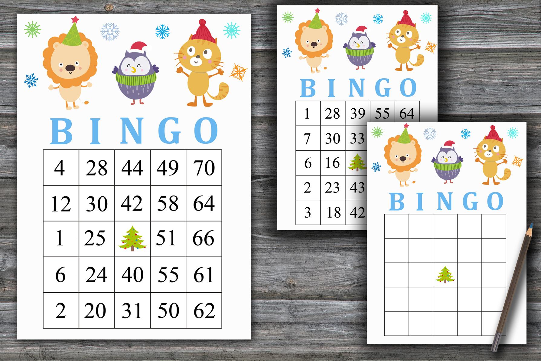 Christmas animals bingo game,Christmas bingo game,Christmas Party bingo,Holiday Bingo card,INSTANT DOWNLOAD