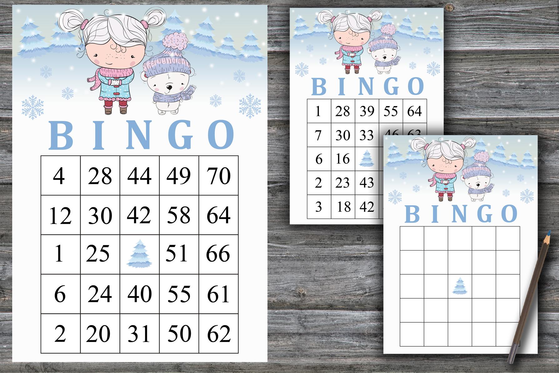 Polar bear bingo game,Christmas animals bingo card,Christmas bingo game,Christmas Party bingo,Holiday Bingo card,INSTANT DOWNLOAD