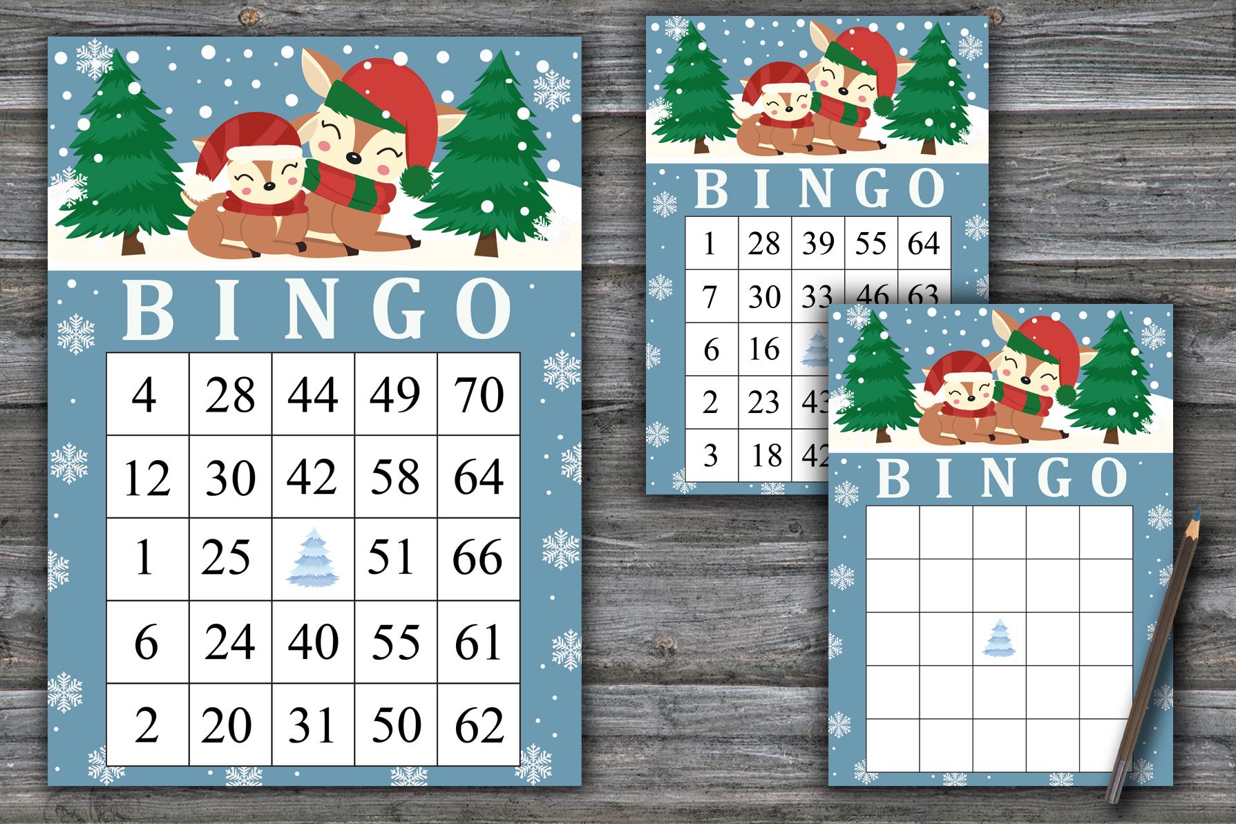 Christmas deer bingo game,Merry christmas bingo card,Christmas bingo game,Christmas Party bingo,Holiday Bingo card,INSTANT DOWNLOAD