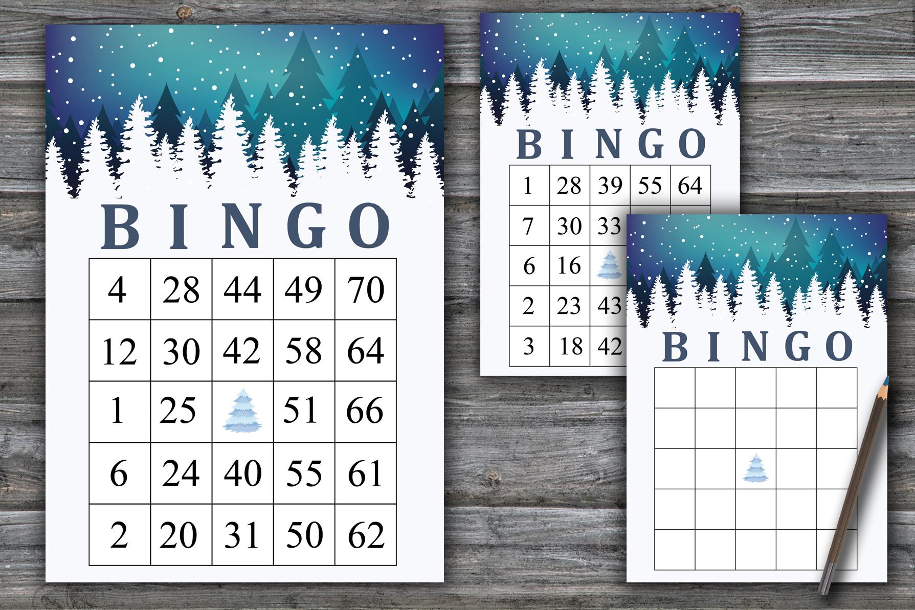 Christmas Landscape Bingo Game,merry Christmas Bingo Card,christmas Bingo Game,christmas Party Bingo,holiday Bingo Card,instant Download